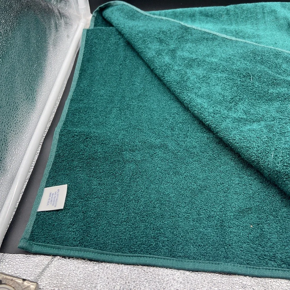 Vintage Green Floral Lace Towel Set Bath Hand Washcloth